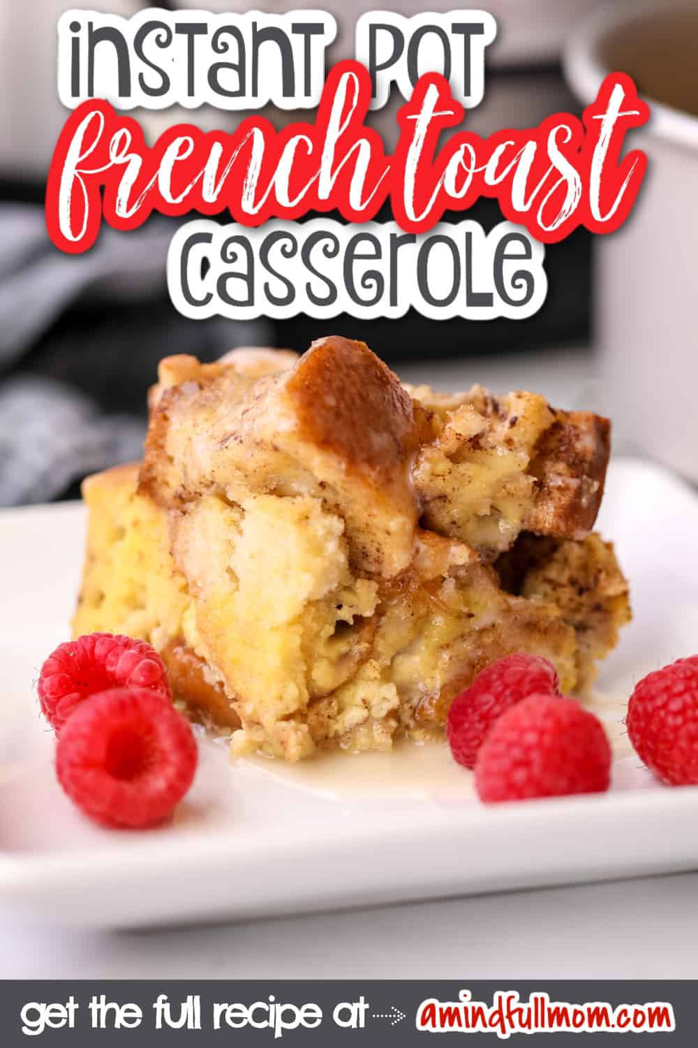 Instant Pot French Toast Casserole is an easy, make-ahead recipe that makes breakfast a bit more special without making it complicated. Perfectly spiced, and moist, this French Toast Bake made in the Instant Pot, makes a perfect holiday breakfast or lazy weekend brunch.