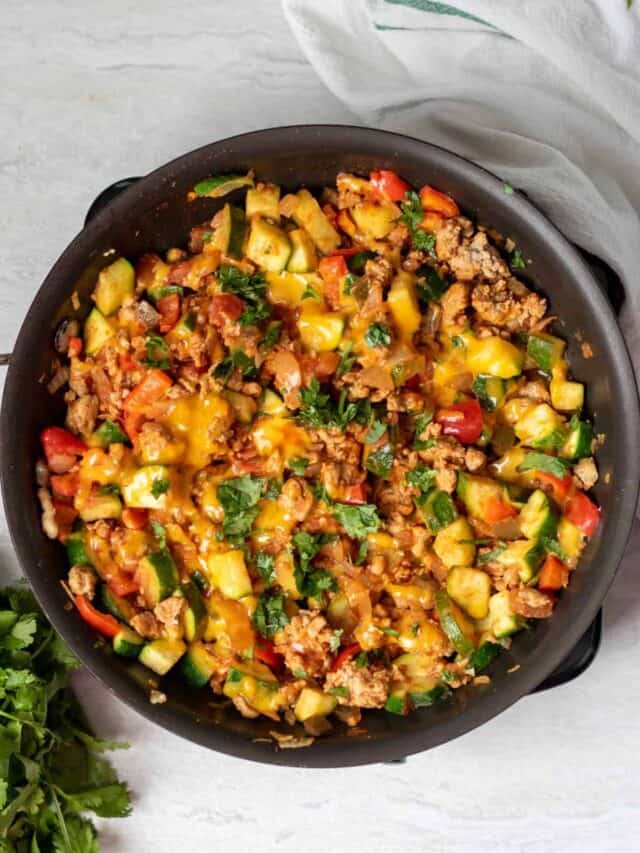 Low-Carb Turkey Taco Skillet