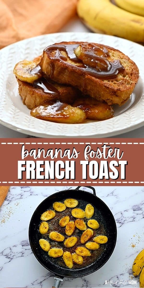 French toast and an iconic New Orleans dessert collide in this decadent Bananas Foster French Toast recipe. Made with a caramelized banana topping and a rich rum sauce this Bananas Foster French Toast is a decadent spin on classic french toast. 