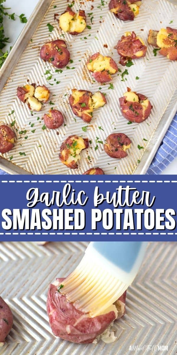 These crispy, crunchy, smashed potatoes are slathered in garlic butter, to deliver one outrageously flavorful side dish.