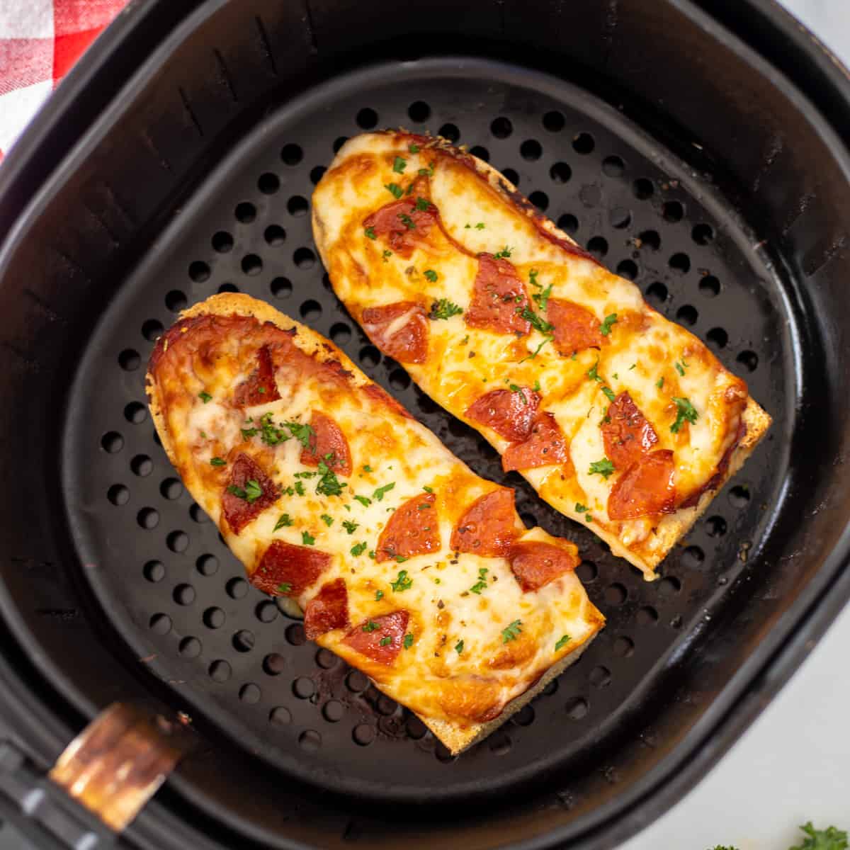 Air Fryer French Bread Pizza