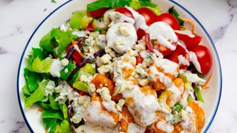 buffalo chicken salad with blue cheese dressing Buffalo Chicken And Blue Cheese Salad