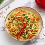 Asian Noodle Salad with Sesame Dressing | A Mind 