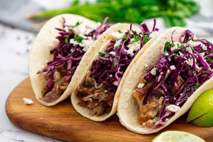 Slow Cooker Carnitas with Mexican Slaw | A Mind 