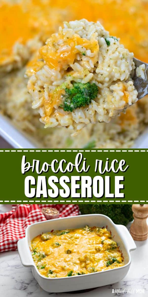 This recipe for Broccoli Rice Casserole is made from scratch with a creamy, cheesy sauce that coats broccoli and rice and is finished with more cheese. This broccoli and rice casserole is easy enough to be enjoyed any night of the week but is fabulous enough to be served as a standout holiday side dish.