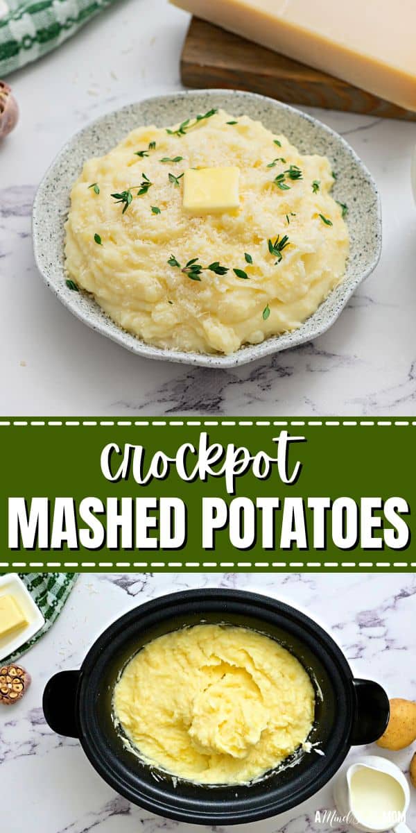 Crockpot Mashed Potatoes are an easy, hands-off way to enjoy creamy, velvety mashed potatoes. Seasoned with garlic and parmesan, these slow cooker mashed potatoes are not only the easiest way to prepare mashed potatoes but also one of the tastiest!