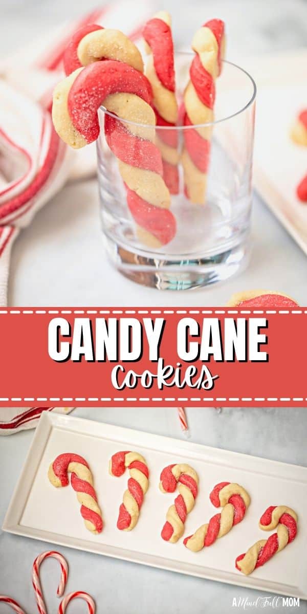 ! Made with a simple cookie dough that is dyed and twisted together to form the classic shape of candy canes, these festive cookies are buttery, tender, and perfectly delicious. 