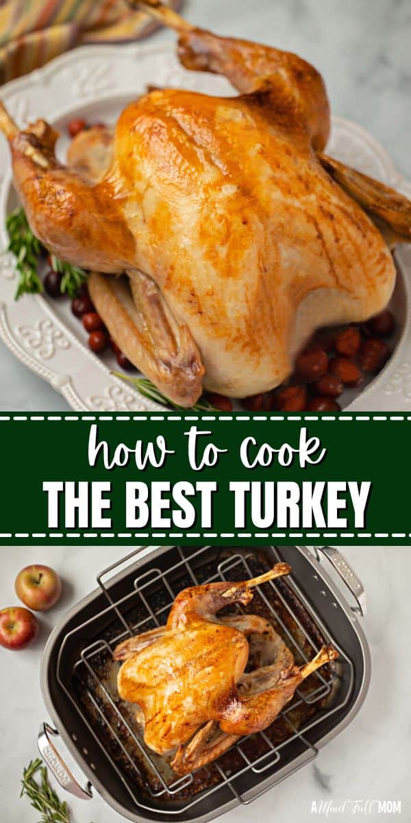 You do not need to be overwhelmed by cooking turkey. This simple process for cooking a turkey will produce a delicious, juicy, tender, roasted turkey that will wow your dinner guests!