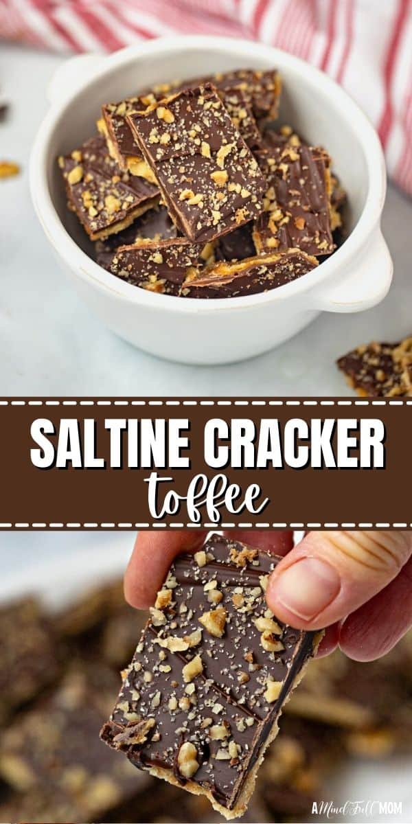 Made with layers of saltine crackers, homemade toffee, and rich chocolate, this recipe for Saltine Cracker Toffee couldn't be easier to make! 