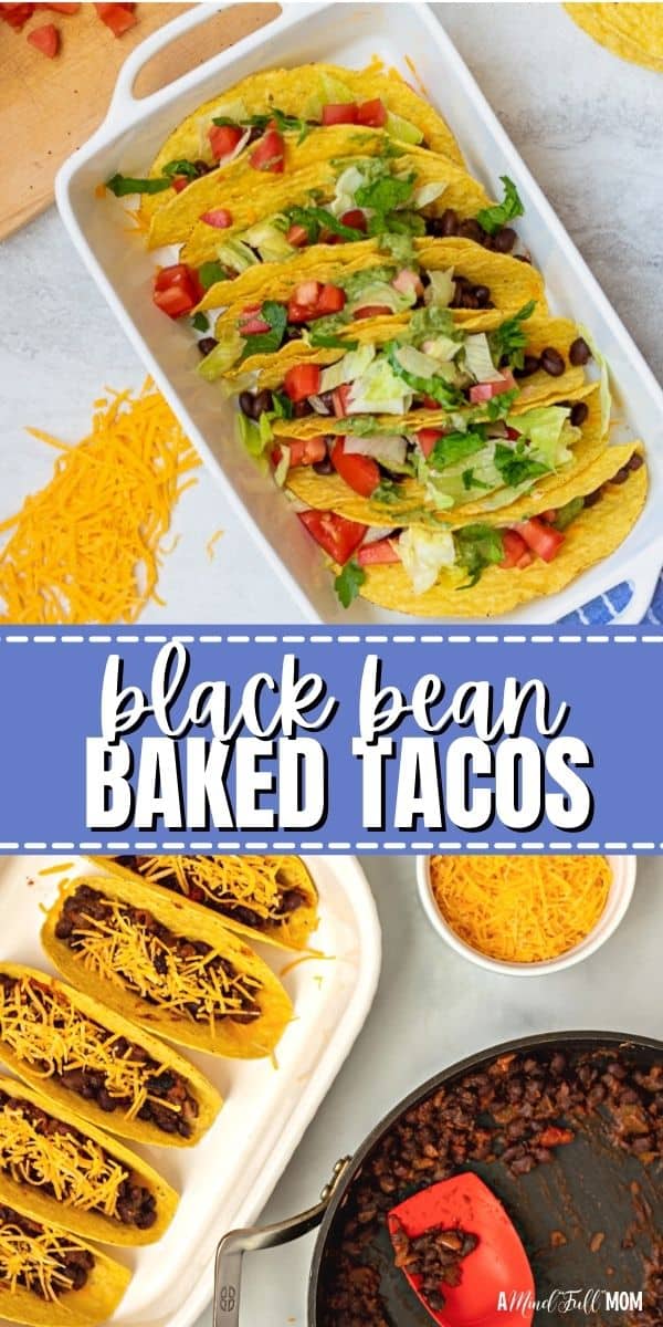 Taco Lovers rejoice over this simple, healthy taco recipe. Made with pantry ingredients in less than 15 minutes, these Bean Tacos are a quick dinner recipe that your family is sure to love! 
