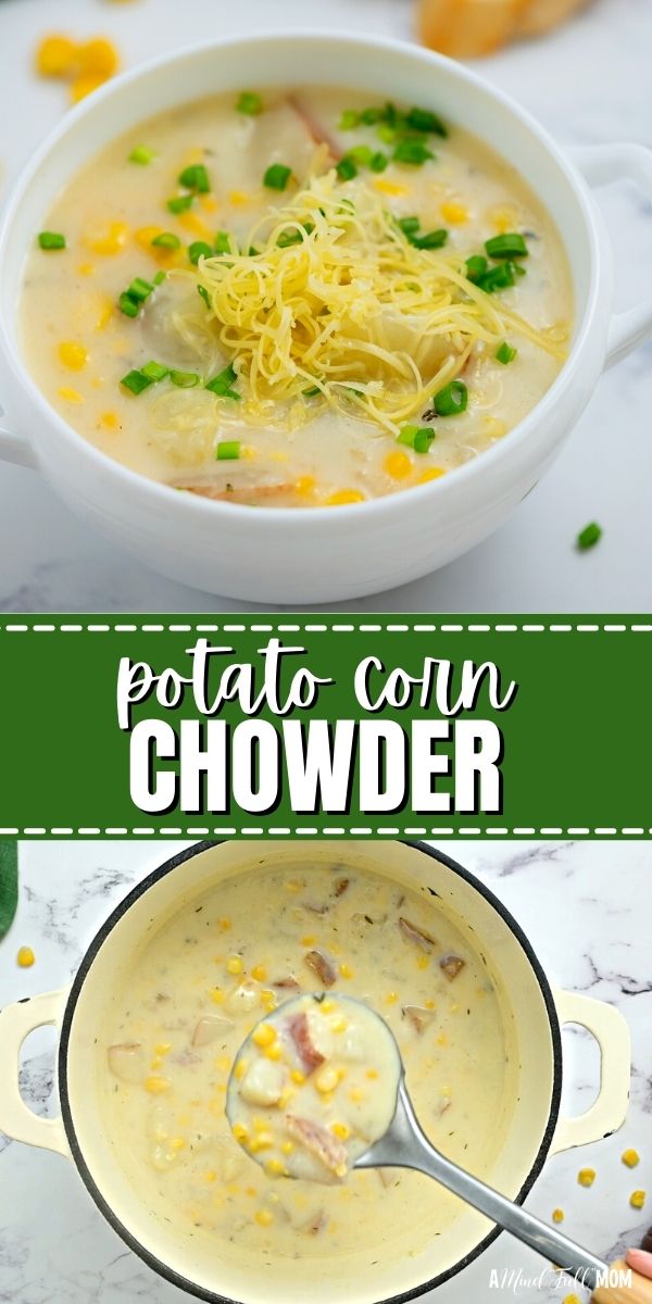 This easy recipe for Potato Corn Chowder features tender potatoes and sweet corn in a rich and creamy flavorful broth. 