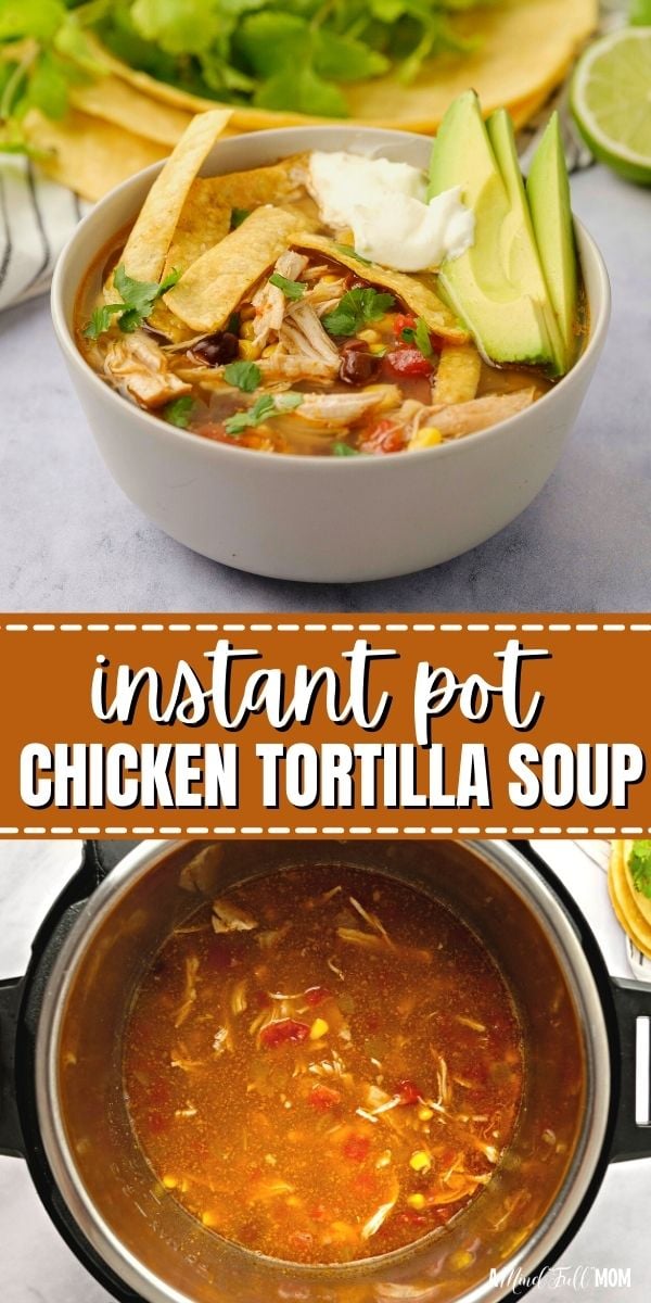 Instant Pot Chicken Tortilla Soup is a quick and easy dinner recipe that comes together in under 30 minutes to deliver restaurant-quality results.