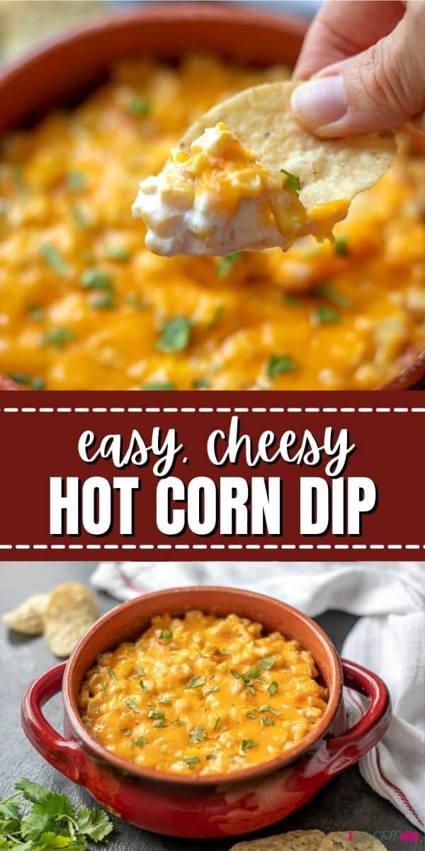 Hot Corn Dip is a creamy, cheesy, irresistible warm dip made with sweet corn, sour cream, green chiles, and the perfect amount of spice. 