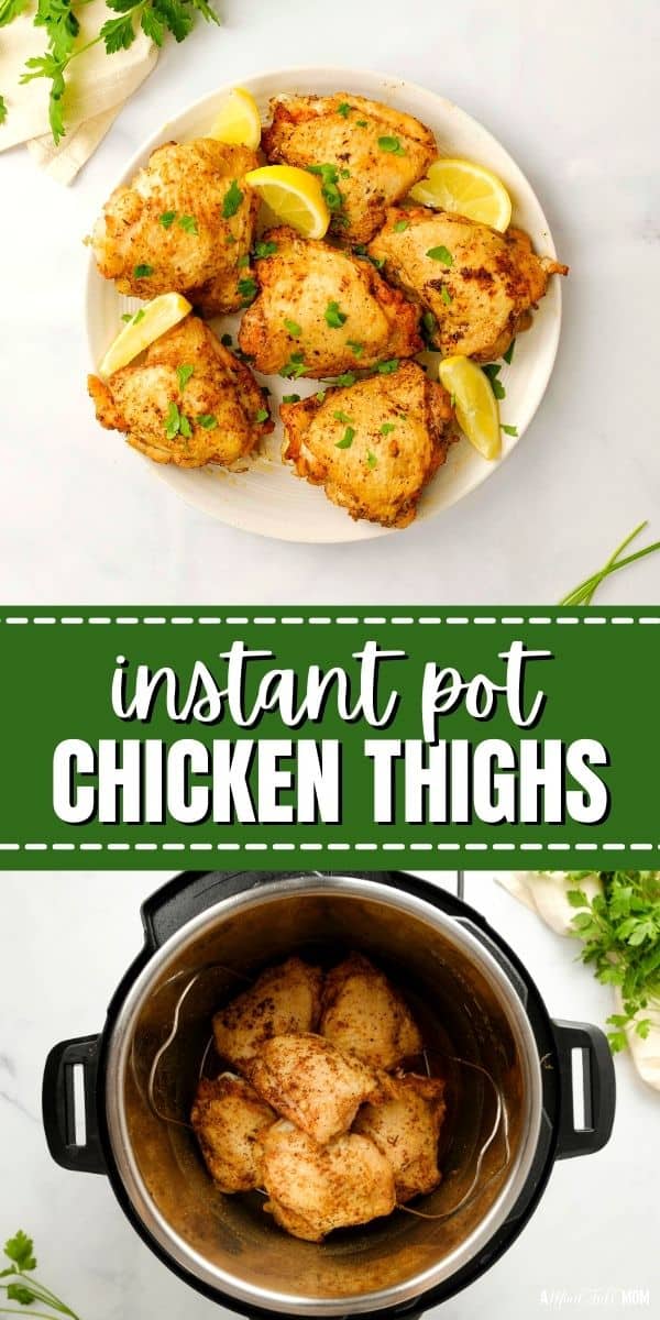 Use this technique to make perfectly seasoned, juicy Instant Pot Chicken Thighs using fresh, frozen, bone-in, or boneless chicken thighs. These Seasoned Chicken Thighs are a perfect entree or to use for any recipe that calls for cooked chicken.