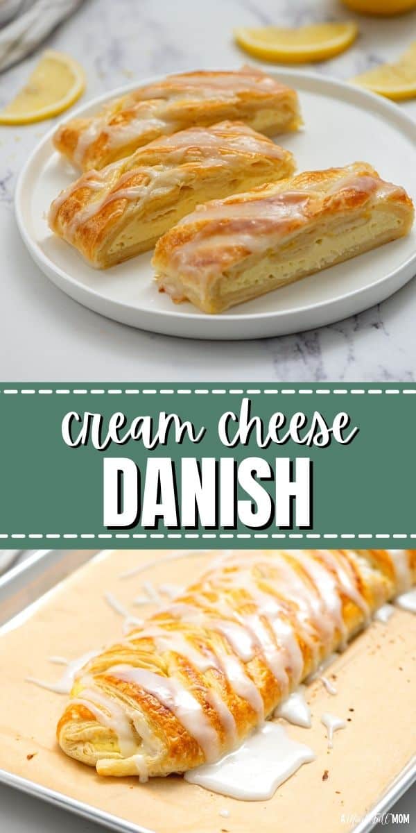 From the flaky puff pastry to the sweet creamy filling, to the bright lemon glaze, this Cream Cheese Danish is an easy, yet irresistible, brunch recipe. 