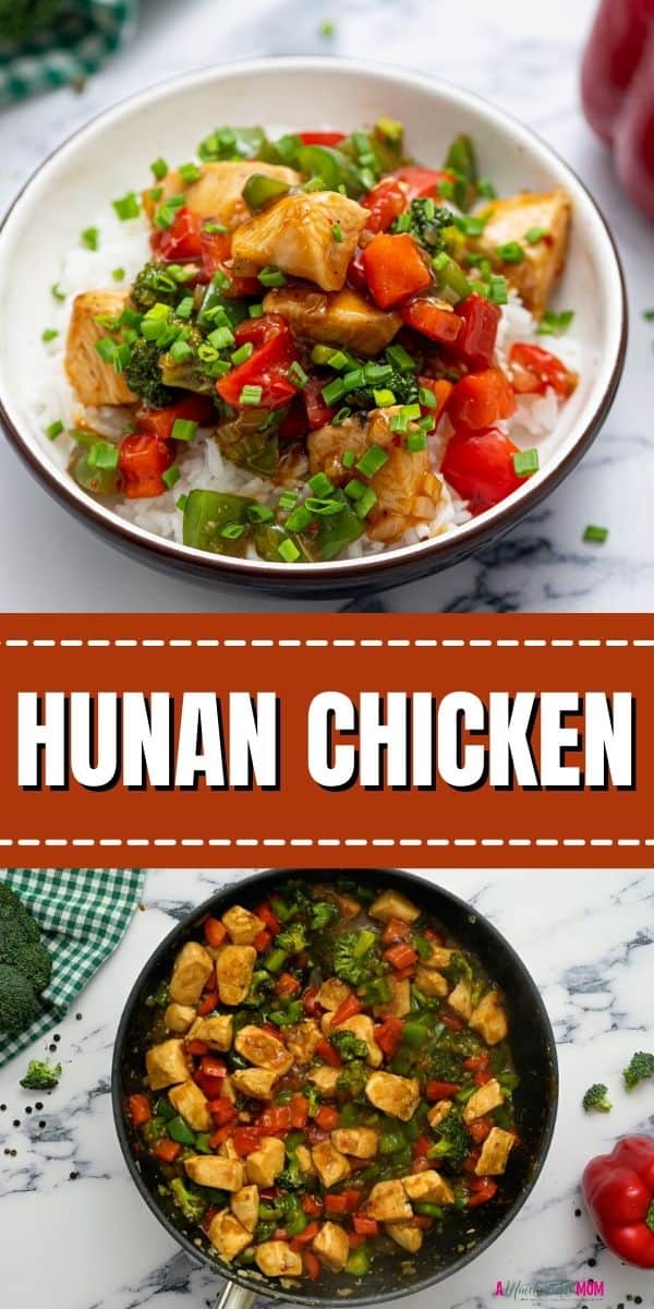 This quick and easy recipe for Homemade Hunan Chicken recreates a Chinese-American restaurant favorite in under 30 minutes. Made with tender chicken, a homemade tangy, slightly spicy Hunan sauce, and fresh vegetables, this simple chicken recipe is a wholesome, flavorful, family-favorite dinner!
