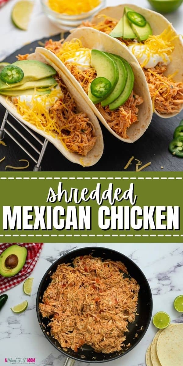 Made with tender, shredded chicken that has been simmered in a perfectly seasoned sauce, these Easy Chicken Tacos make a quick and healthy dinner recipe.