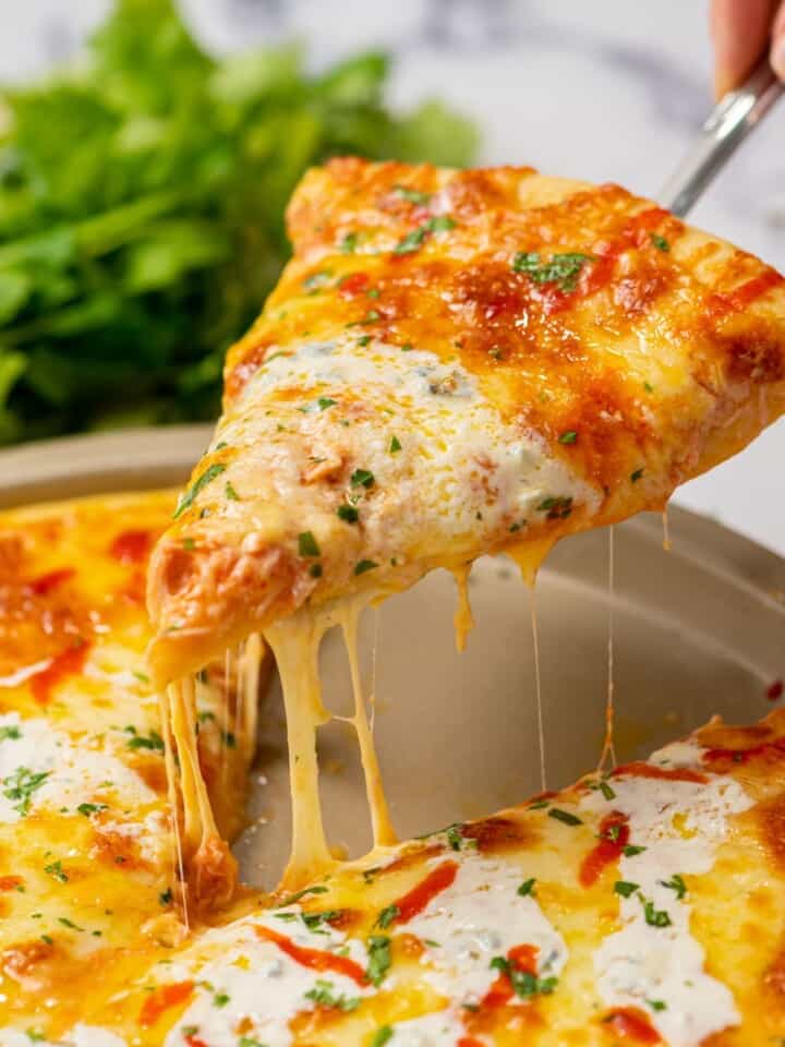 Buffalo Chicken Pizza - An Insanely Delicious Twist on Pizza Night