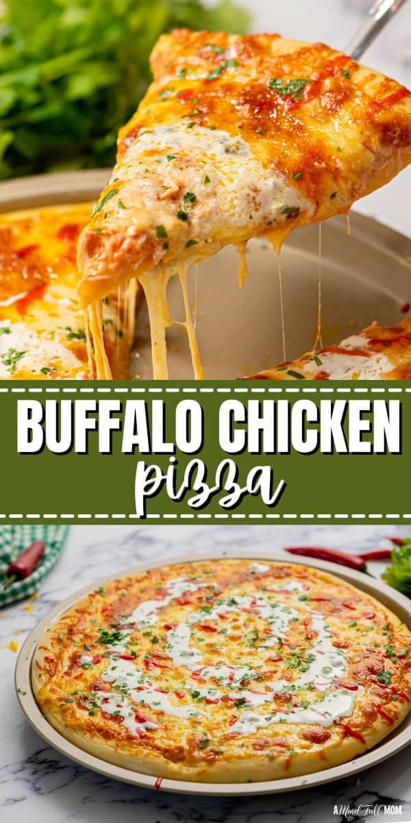 Indulge in this mouthwatering Buffalo Chicken Pizza! This heavenly combination of spicy chicken, tender crust, and gooey cheese, will have you reaching for slice after slice! Get ready to elevate your pizza game and experience flavor like never before with this easy homemade pizza recipe.