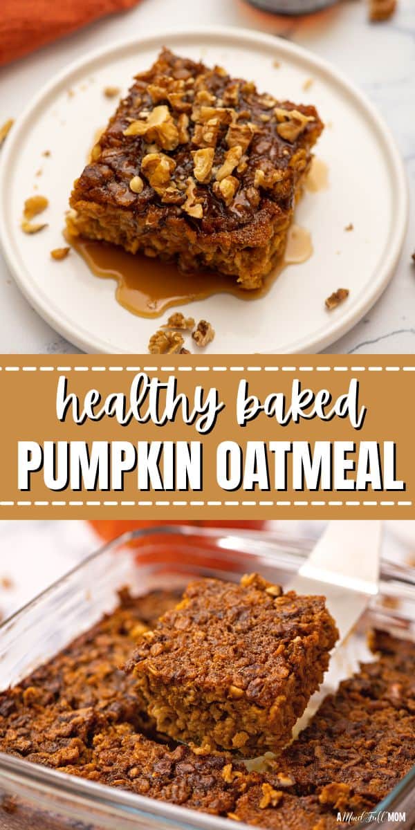 Say hello to your new favorite fall breakfast recipe! Baked Pumpkin Oatmeal delivers a cozy, hearty breakfast that is filled with warming spice, rich pumpkin, and healthy oats.