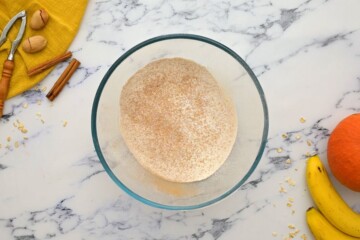 Flour and spices whisked together in large mixing bowl.