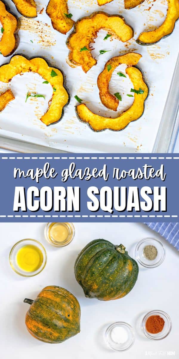 You only need 6 ingredients to make this easy recipe for Roasted Acorn Squash. Glazed with a sweet and savory glaze made with maple syrup and paprika, this is one of the tastiest acorn squash recipes.