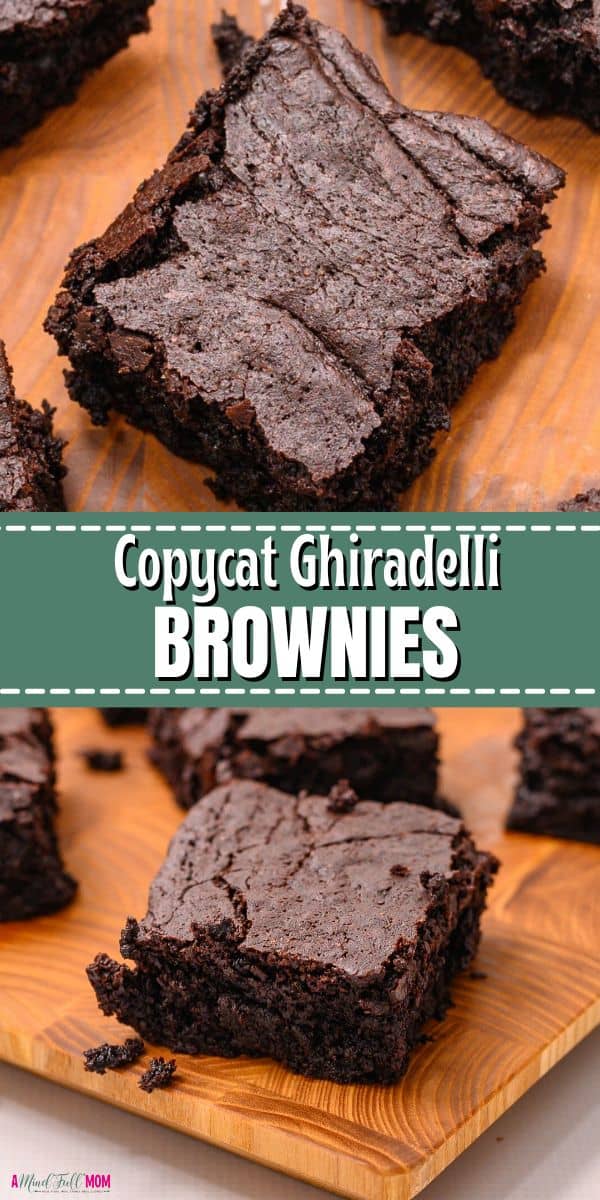 Incredibly rich, fudgy, and easy to make, you will permanently ditch the boxed brownie mix after making these Copycat Ghirardelli Brownies. 