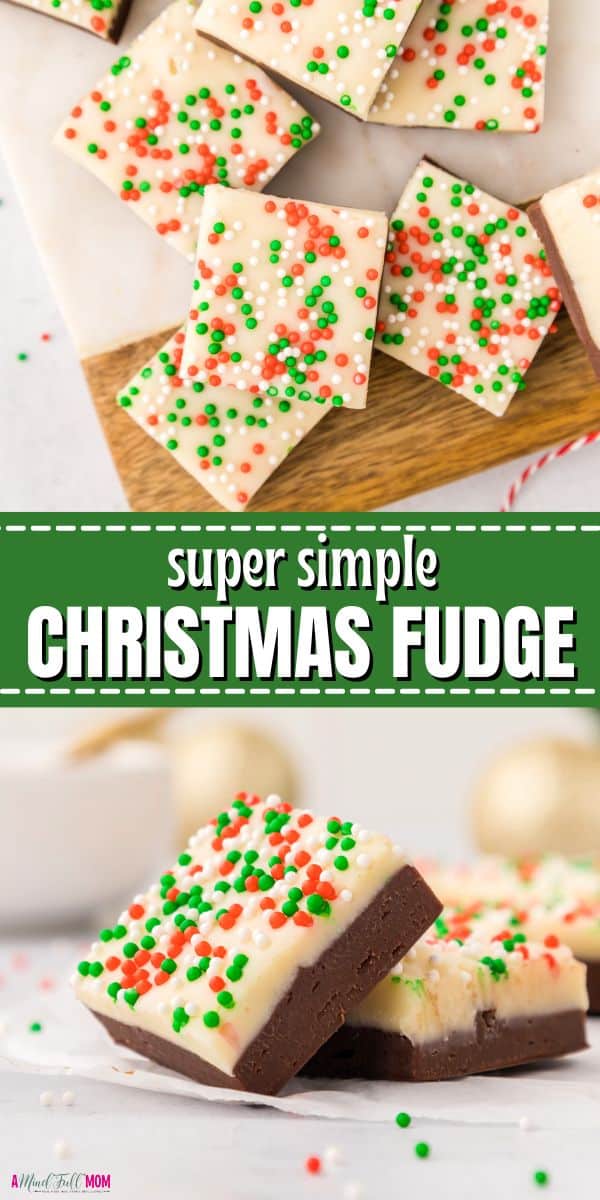 Indulge in holiday cheer with this easy recipe for Christmas Fudge. Made with layers of creamy milk chocolate, sweet white chocolate, and Christmas nonpareils, this holiday recipe puts a festive spin on classic homemade fudge. 