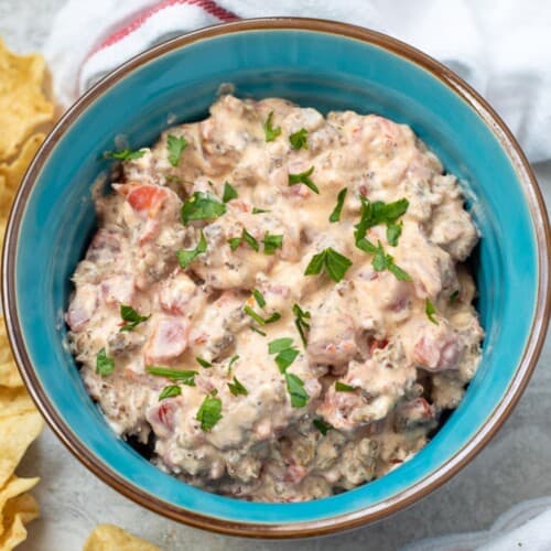 3-Ingredient Rotel Sausage Cream Cheese Dip – Unsophisticook