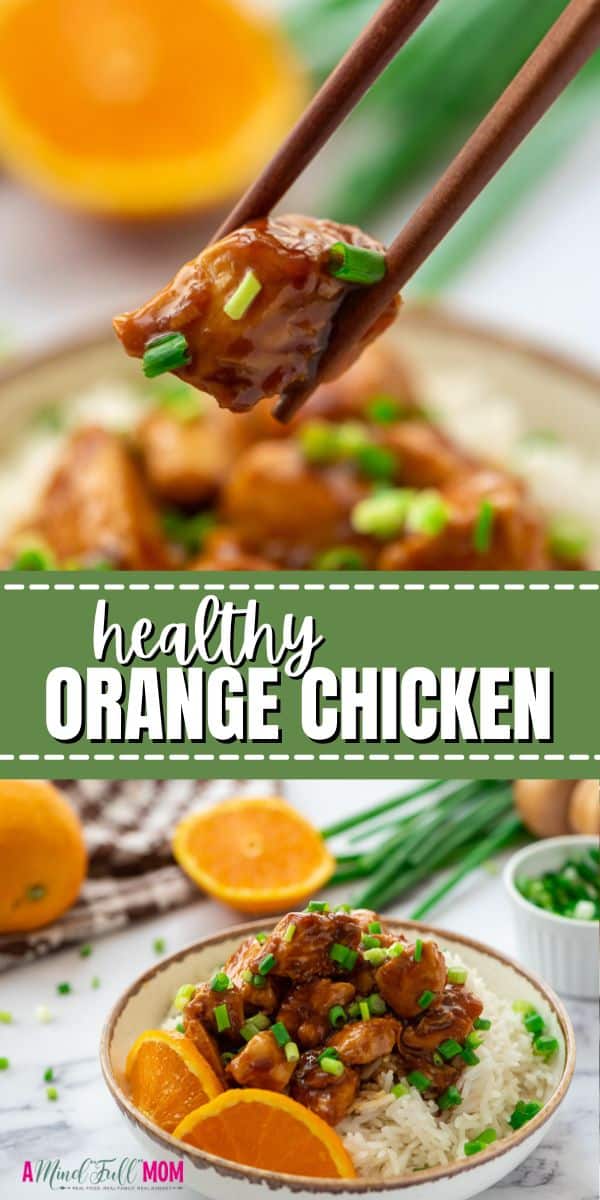 Made with a sweet and tangy citrus sauce and lean chicken breast, this healthy orange chicken allows you to savor a favorite without the excess calories and sodium.  