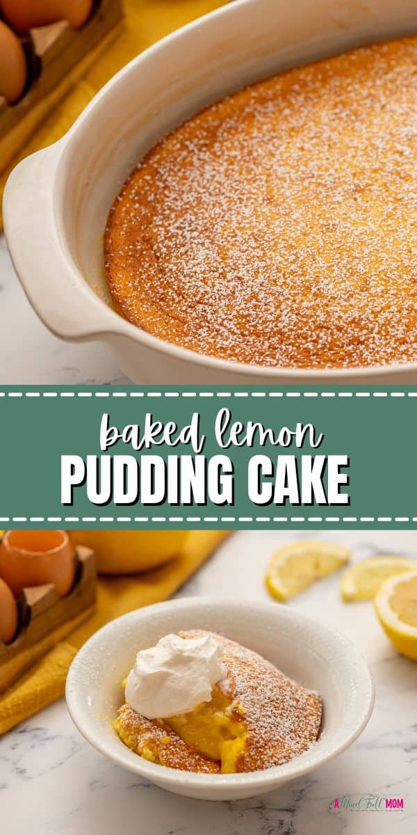 A cross between pudding and cake, this light and creamy Baked Lemon Pudding Cake is the ultimate lemon pudding recipe. Made with simple ingredients and kissed with the sweet-tart flavor of fresh lemons, warm lemon pudding makes the perfect ending to any meal!
