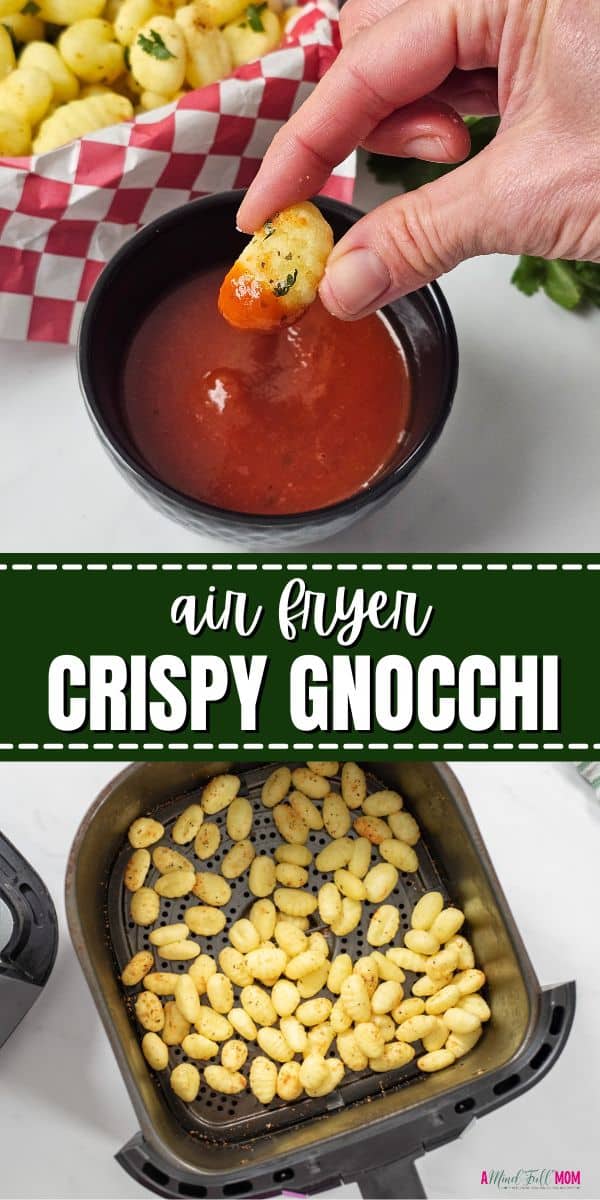 Crispy, crunchy, and irresistibly seasoned, Air Fryer Gnocchi makes an easy snack or appetizer that is incredibly easy to make. Paired with marinara sauce Crispy Gnocchi is the snack recipe you didn't know you needed!