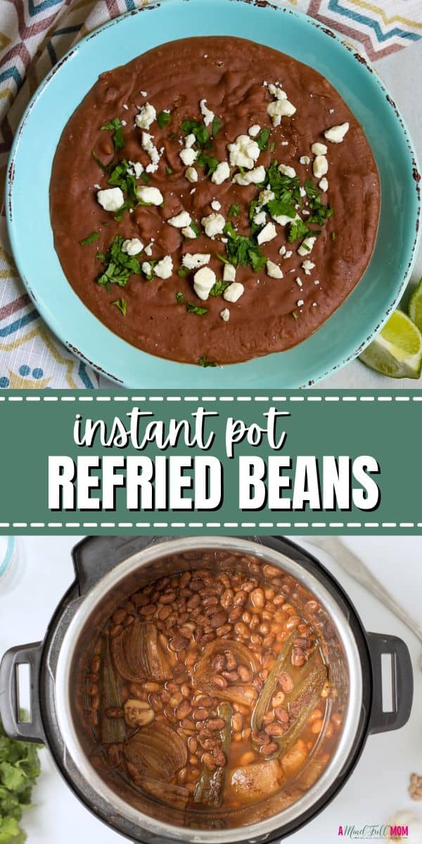 Instant Pot Refried Beans are creamy, flavorful, and super easy to make using an electric pressure cooker, dried beans, and the perfect blend of spices. And because this easy recipe for homemade refried beans requires no soaking of the dried beans, delicious refried beans can be whipped up last minute to pair with endless Tex-Mex dishes!