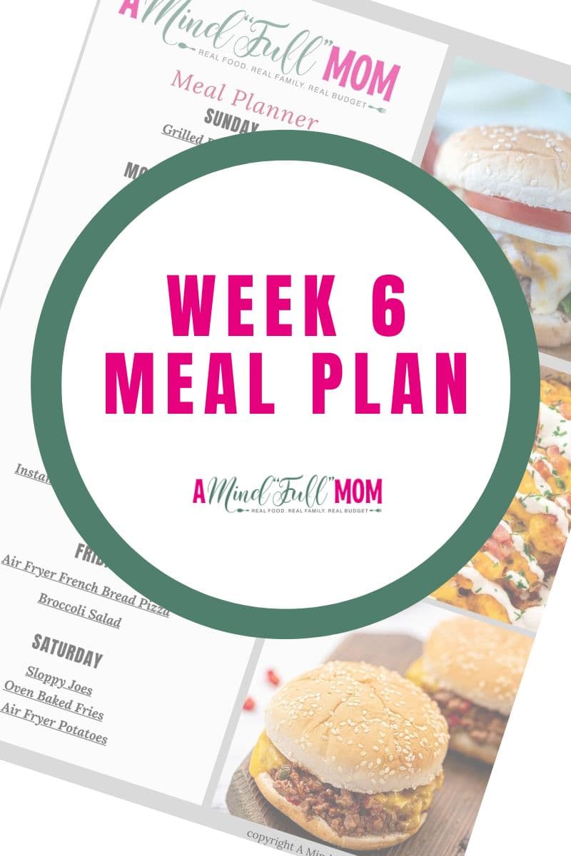My Free Meal Plans will help you save time, money, and enjoy  wholesome, delicious meals!  Week Six's Meal Plan celebrates Memorial Day and warmer temps!