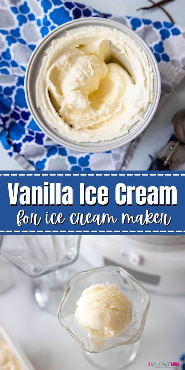 Are you looking for a rich and creamy vanilla ice cream recipe? This classic vanilla ice cream recipe comes together with just a handful of ingredients and an ice cream maker. It is rich, creamy, luscious, and incredibly simple to make.