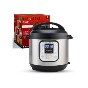 8-quart Instant Pot next to box.