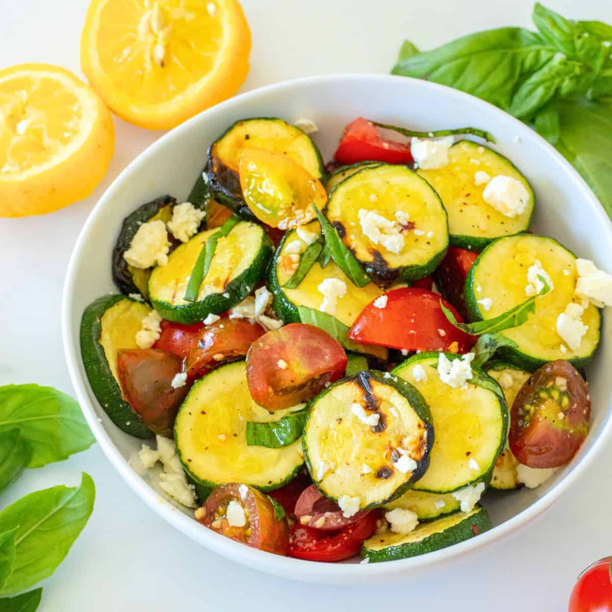 Grilled Zucchini Salad