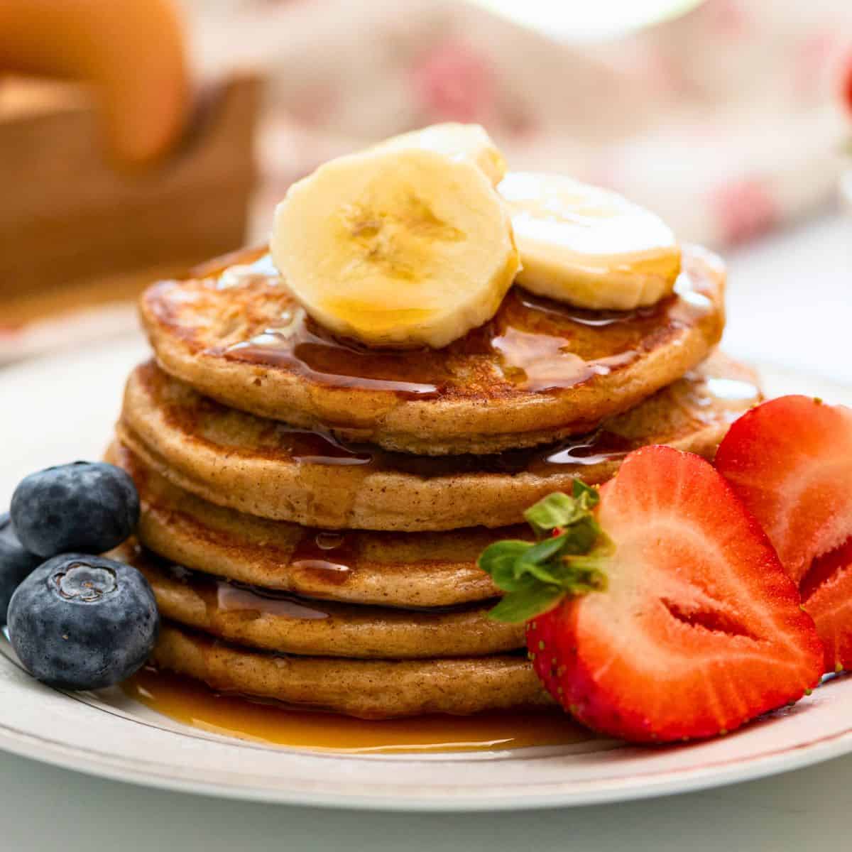 Banana Cottage Cheese Pancakes