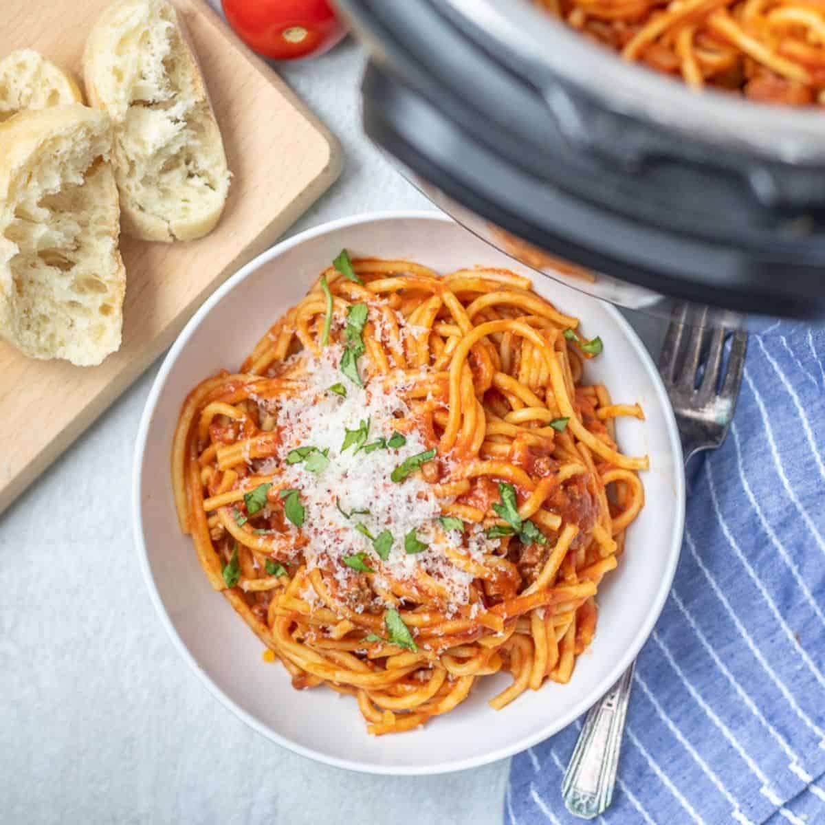 Instant Pot Spaghetti