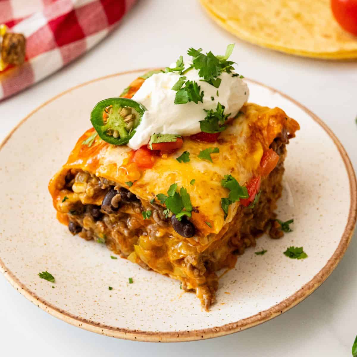 Beef Enchilada Casserole