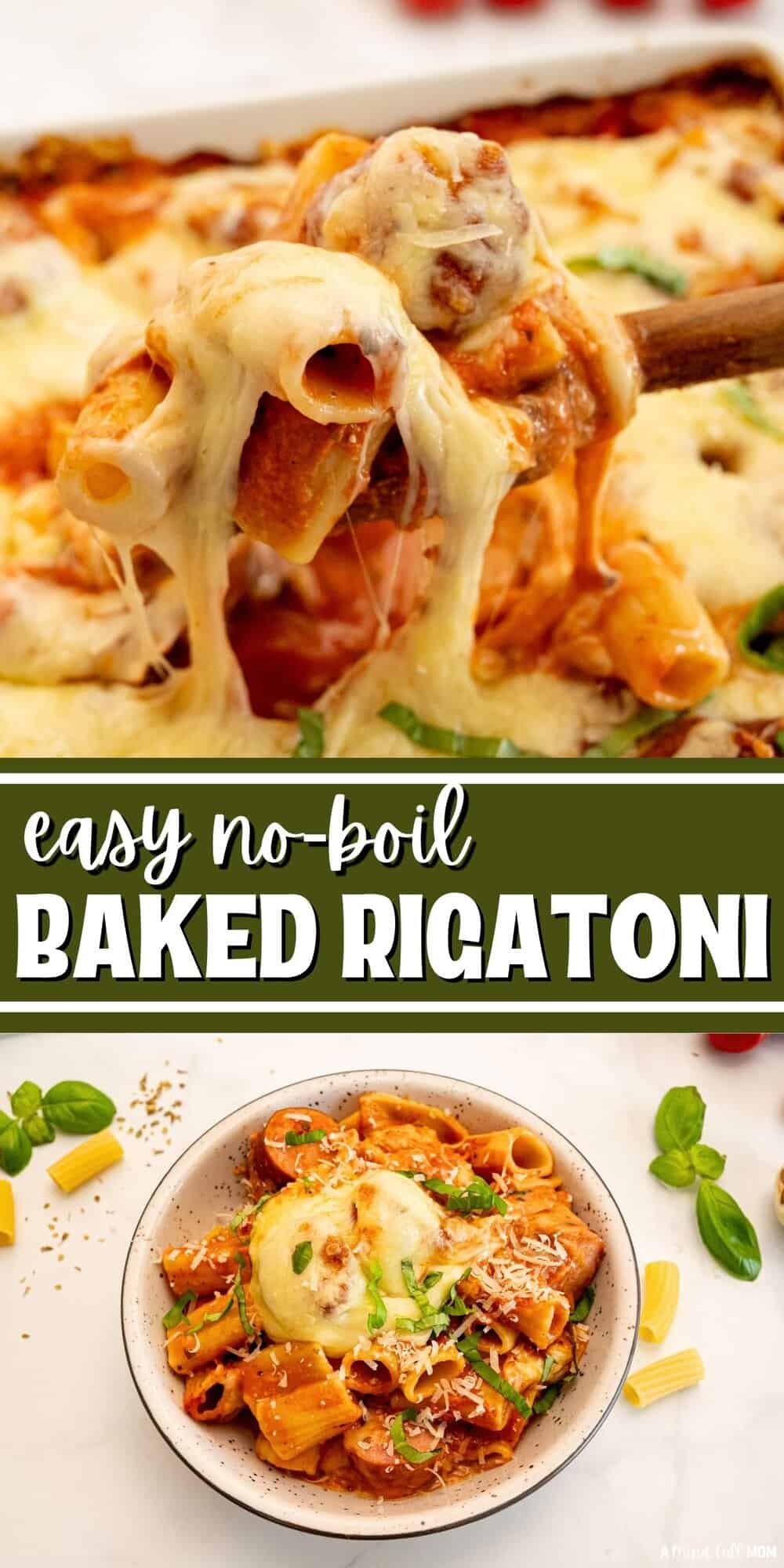 Smooth Rigatoni Without Ridges Easy No-Boil Baked Rigatoni - A Mind