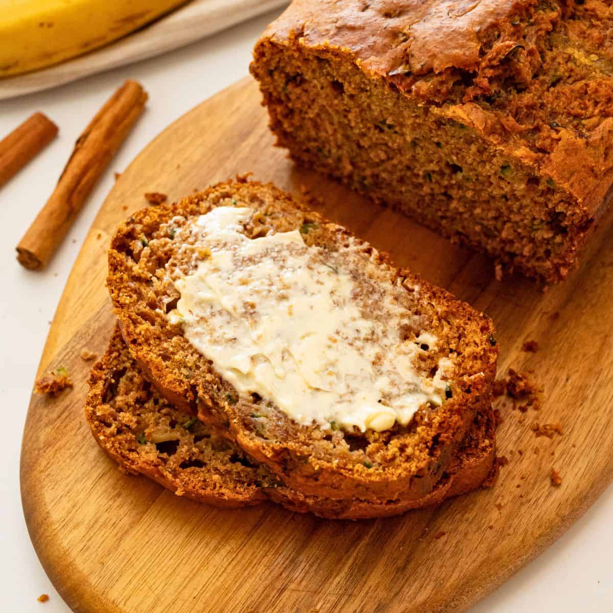 Zucchini Banana Bread